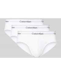 Calvin Klein - Slip mit elastischem Label-Bund im 3er-Pack - Lyst