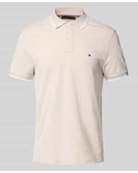 Tommy Hilfiger - Regular Fit Poloshirt Van Een Mix Van Katoen En Linnen - Lyst