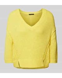 Ouí - Gebreide Pullover Met V-hals - Lyst