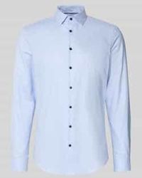 Jake*s - Slim Fit Zakelijk Overhemd Met Kentkraag - Lyst
