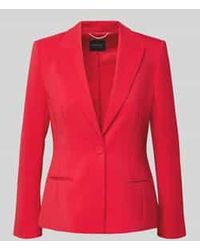 Marc Cain - Slim Fit Blazer Met Reverskraag En Paspelzakken - Lyst