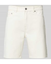 Lacoste - Regular Fit Jeansbermudas im 5-Pocket-Design - Lyst