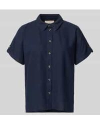 Freequent - Relaxed Fit Blouse Van Mix Van Linnen En Viscose Model 'Lava' - Lyst