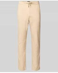 Scotch & Soda - Tapered Fit Stoffen Broek Met Tunnelkoord - Lyst