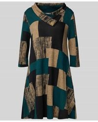 Apricot - Regular Fit Minikleid in Strick-Optik - Lyst