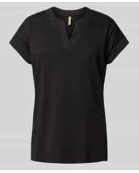 Soya Concept - T-shirt Met V-hals - Lyst