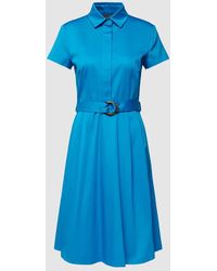 christian berg - Kleid mit unifarbenem Design und Taillenband - Lyst