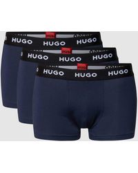 HUGO - Trunks mit Label-Details im 3er-Pack - Lyst