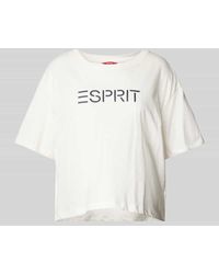 Esprit - T-Shirt mit Logo-Print Modell 'MIA' - Lyst