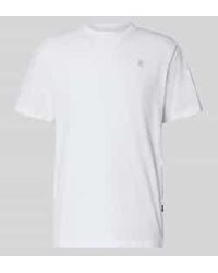 G-Star - T-Shirt Met Labelstitching En Ronde Hals - Lyst