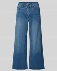 M·a·c - Wide Fit Jeans-Culotte Van Katoenmix Model 'Dream' - Lyst