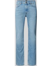 BOSS - Slim Fit Jeans Met Labeldetail - Lyst