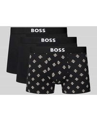 BOSS - Regular Fit Boxershorts aus Baumwoll-Mix im 3er-Pack - Lyst