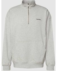 Calvin Klein - Sweatshirt mit kurzem Reißverschluss Modell 'QUARTER ZIP' - Lyst