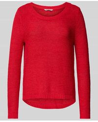 ONLY - Regular Fit Strickpullover mit U-Boot-Ausschnitt Modell 'GEENA' - Lyst