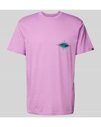Quiksilver - T-Shirt mit Label-Print - Lyst