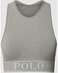 Polo Ralph Lauren - Sport-BH mit elastischem Logo-Bund - Lyst