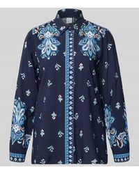 Emily Van Den Bergh - Regular Fit Bluse mit Manschetten - Lyst