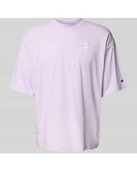 Champion - Relaxed Fit T-Shirt mit Label-Stitching - Lyst