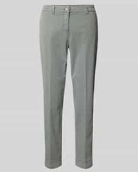 Cambio - Regular Fit Stoffen Broek Met Ceintuurlussen - Lyst