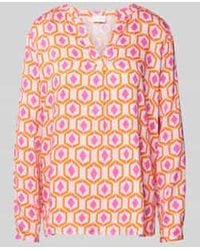 Milano Italy - Regular Fit Blouse Met Tuniekkraag - Lyst