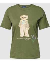 Polo Ralph Lauren - T-Shirt mit Motiv-Stitching Modell 'PROV BEAR' - Lyst