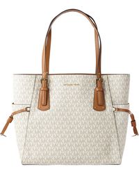 MICHAEL Michael Kors Shopper mit Logo-Muster - Natur