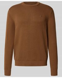 Tommy Hilfiger - Regular Fit Strickpullover aus reiner Baumwolle - Lyst
