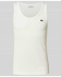 Lacoste - Tanktop in Ripp-Optik - Lyst