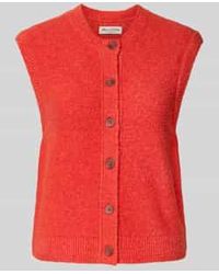 Marc O' Polo - Regular Fit Mouwloos Vest Van Een Mix Van Bouclé En Katoen - Lyst