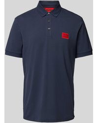 HUGO - Regular Fit Poloshirt mit Label-Patch Modell 'Dereso' - Lyst