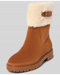 Ralph Lauren - Lederboots mit Teddyfutter Modell 'ALLYSON' - Lyst