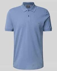 Christian Berg Men - Poloshirt Met Labelstitching - Lyst