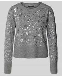 Ouí - Wollen Pullover Met Extra Brede Schouders - Lyst