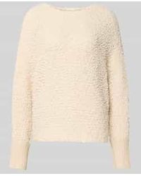 Apricot - Gebreide Pullover Met Ronde Hals - Lyst