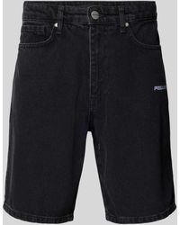 PEGADOR - Regular Fit Korte Jeans Met Labelstitching - Lyst