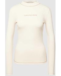 Calvin Klein - Longsleeve mit Label- und Logo-Stitching Modell 'HERO' - Lyst