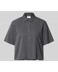 Jake*s - Boxy Fit Blouse Van Een Mix Van Lyocell En Katoen - Lyst
