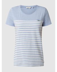 Tom Tailor Denim T-Shirt mit Streifenmuster - Blau