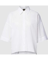 BOSS - Hemdbluse mit überschnittenen Schultern Modell 'Balinas' - Lyst