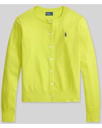 Polo Ralph Lauren - Regular Fit Strickjacke aus Baumwoll-Mix - Lyst