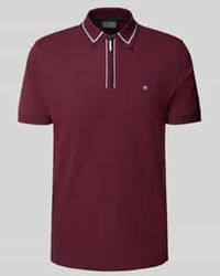 Christian Berg Men - Regular Fit Poloshirt Met Ritssluiting - Lyst
