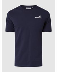 Sergio Tacchini T-Shirt aus Baumwolle Modell Arnold in Schwarz für Herren Herren Bekleidung T-Shirts Kurzarm T-Shirts 