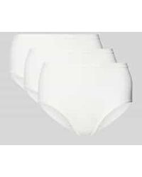 Sloggi - High Waist Broek Met Labelprint - Lyst