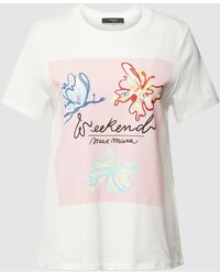 Weekend by Maxmara - T-shirt Met Label- En Motiefprint - Lyst