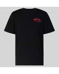 Edwin - T-Shirt Met Labelprint, Model 'Forever Lover' - Lyst