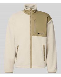 Champion - Sweatjacke aus Teddyfell - Lyst