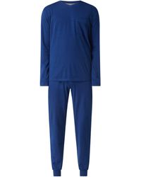 Herren Bekleidung Nachtwäsche Schlafanzüge und Loungewear Seidensticker Pyjama kurz in Blau für Herren 