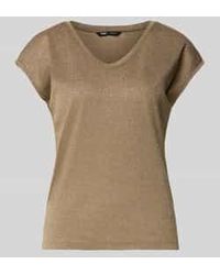 ONLY - Regular Fit T-Shirt Met Viscose, Model 'Silvery' - Lyst