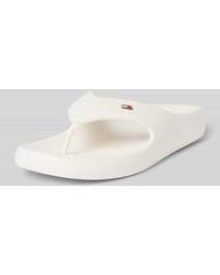 Tommy Hilfiger - Vorgeformter Zehentrenner mit Logo-Detail - Lyst